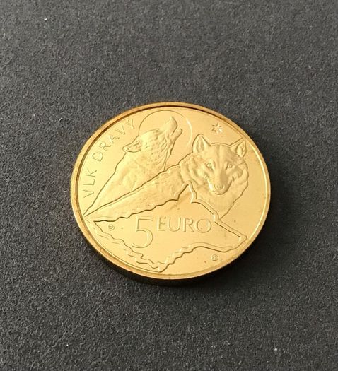 Slovenia 2021 Five Euro Wolves