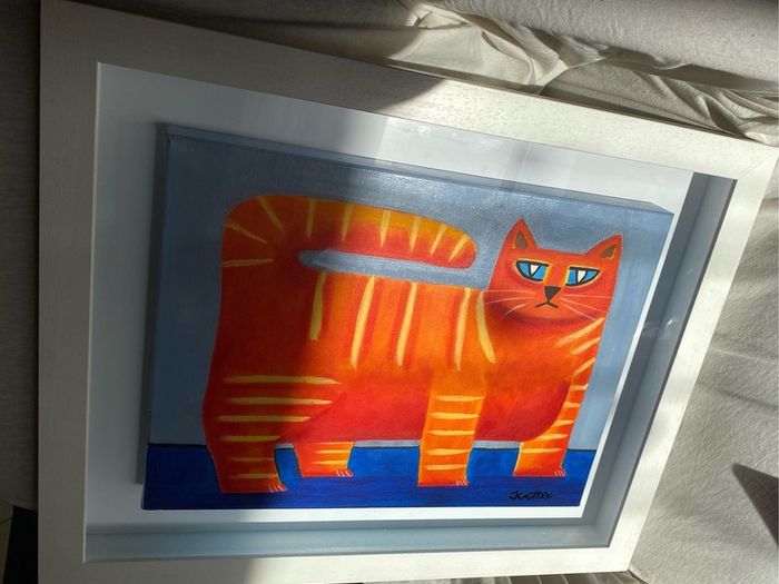 Graham Knuttel Irish, 1954 2023Title: Orange Cat  Ginger Cat
