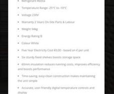 Brand New Polar C-Series upright Fridge Freezer 60
