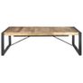 Coffee Table 140x140x40 cm Rough Mango Wood Image 4