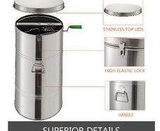 Portable Manual 2 Frame Stainless Steel Honey Extractor