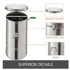 Portable Manual 2 Frame Stainless Steel Honey Extractor