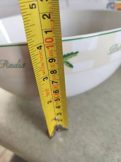 CERMIC SALAD BOWL Sucre-Sale GUY DEGRENNE Porcelaine special lave vaisselle
