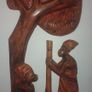 Hand carved wooden plaque Image 2