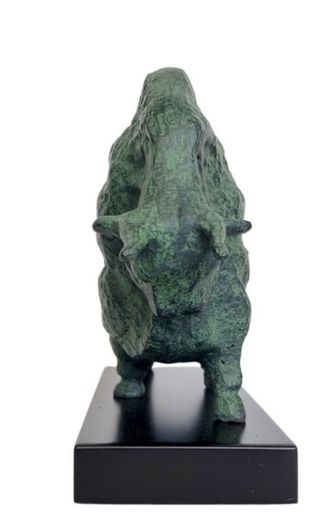 Pablo Picasso Inspired Bull - Patinated Bronze, Marble