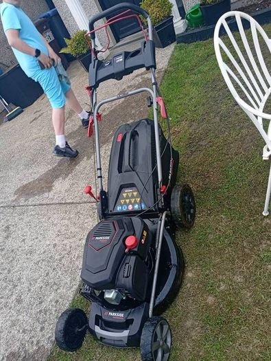 petrol lawnmower