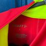 Craft Red Black Neon Move Cycling Jersey Full Zip Shirt S Image 3