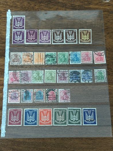 Germany 1872-1945 Reich Collection lot stock 1200+ stamps and 2 Mint sheets