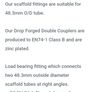 Drop Forged Double Coupler. Scaffold Fittings. Scaffold Clips. Image 2