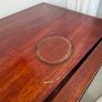 Vintage wooden display cabinet with glass door Image 3