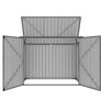Metal Wheelie Bin Storage 2 Bay Image 4