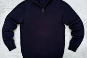 Navy French Connection half zip jumper