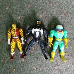 3 x 90's Spider-Man Action Figures - Toybiz Marvel Retro Joblot, Bundle of 3 Figures