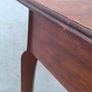 Antique-style single-drawer wooden side table Image 3