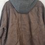 Smith & Jones Brown Leather-Style Bomber Jacket XL / XXL Image 4