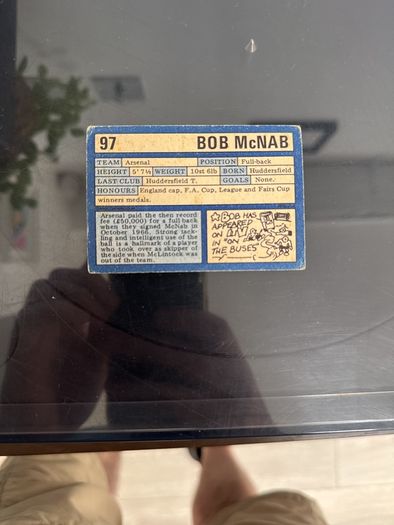 Football Cards. 1970s