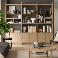 Large Oak Shelving
