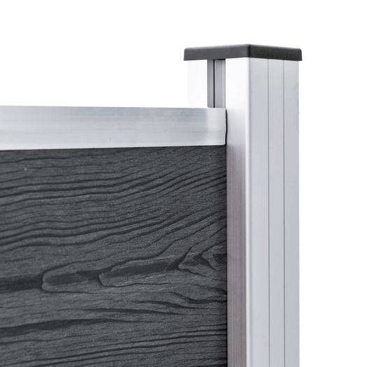 Fence Posts 3 pcs Aluminium 185 cm