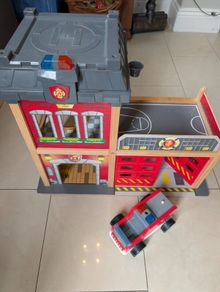 Toy firestation and fire engine - free for collection