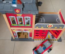 Toy firestation and fire engine - free for collection
