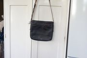 Fossil Black Tan Trimmed Cross Body Bag