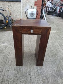 solid wood side table