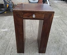 solid wood side table