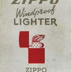 Zippo Windproof Vintage Advertising Replica Tin Metal Sign