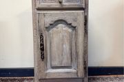 1900s French Bleached &amp; Whitewashed Oak Bedside Table