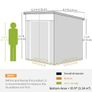 Plastic Garden Shed 6 x 6ft Image 3