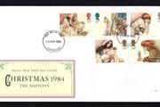 1984 Great Britain Christmas (note unaddressed) First Day Cover (FDC) with Cambridge cancel