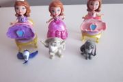 Disney Three Sofia Mattel Action Figure Dolls 3.25"