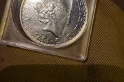 2017 British Britannia 1 oz Silver Bullion Coin, issued by the Royal Mint
