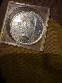 2017 British Britannia 1 oz Silver Bullion Coin, issued by the Royal Mint