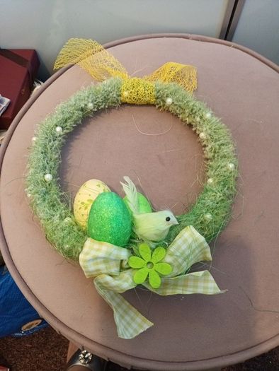 Handmade Easter mini wreath