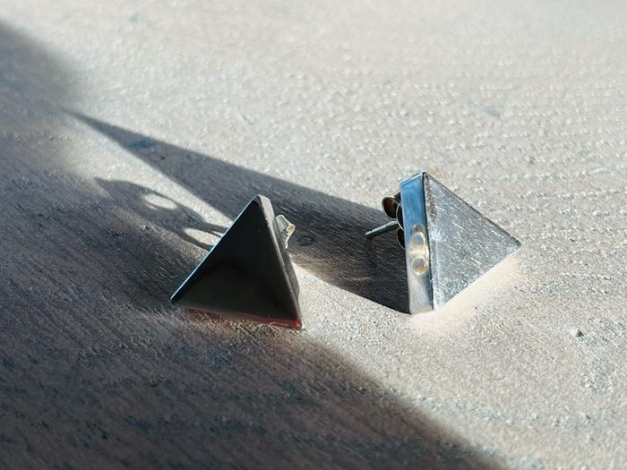 Silver earings