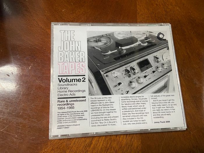 The John Baker Tapes Vol 2 CD