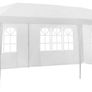 3 x 6 m Party Garden Waterproof Marque Gazebo Tent Marquee with 6 Sides Panels, White Image 3
