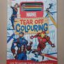 Marvel Tear Off Colouring Book with Pencils NEW Image 2