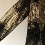 BNWT Savida black gold sequin blouse size small Image 7