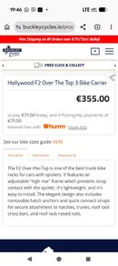 Hollywood F2 Over The Top 3 Bike Carrier