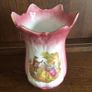 Vintage Pink Staffordshire pottery vase and boot planter Image 2