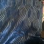2 pairs of blue velvet eyelet curtains Image 3