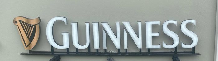 Large Light Up Guinness Sign Mens Shed Home Bar