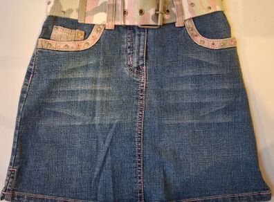 SALE!  Girls' Denim Skirt with Belt
