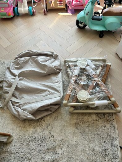 Mamas & Papas Lua Bedside Crib - Fawn