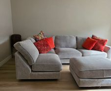 EZ Living Isaac L-Shaped Sofa and Footstool for 1450euro