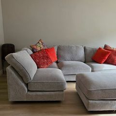 EZ Living Isaac L-Shaped Sofa and Footstool for 1450euro