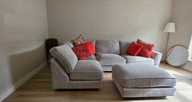 EZ Living Isaac L-Shaped Sofa and Footstool for 1450euro