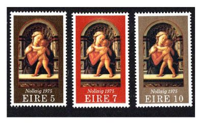 1975 Ireland Christmas Commemorative Stamps Mint Never Hinged (MNH)